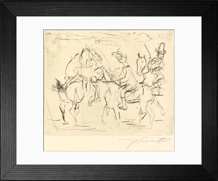 Framed Print : Sonntagsreiter (Sunday Riders), 1920. Creator: Lovis Corinth Framed Print : Sonntagsreiter (Sunday Riders), 1920. Creator: Lovis Corinth