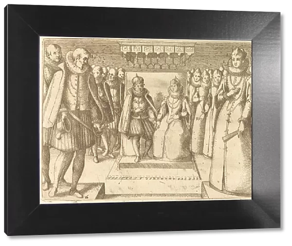 Meeting of Margaret of Austria and Philip III, 1612. Creator: Jacques Callot