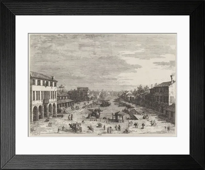 Framed Print : Mestre, c. 1735  /  1746. Creator: Canaletto