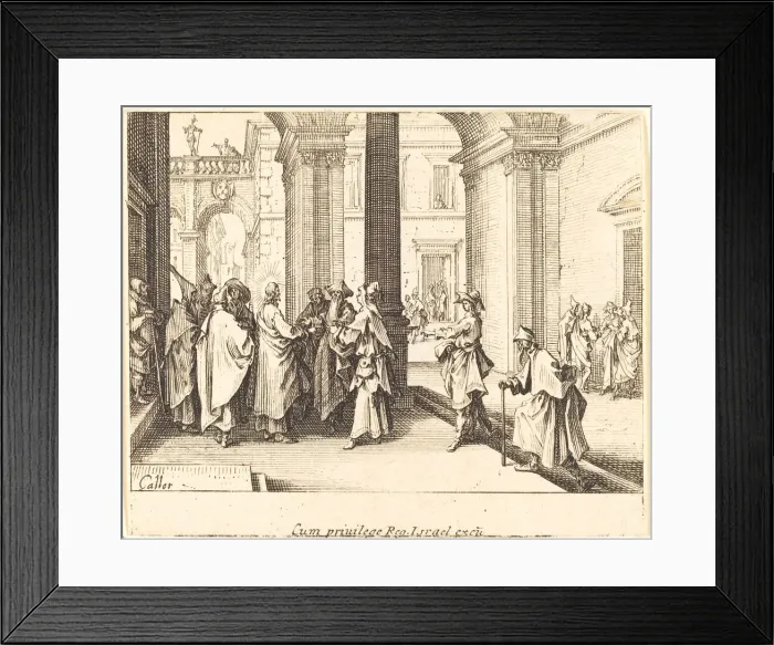 Framed Print : Caesars Coin, 1635. Creator: Jacques Callot
