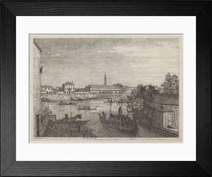 Framed Print : Ale Porte del Dolo, c. 1735 / 1746. Creator: Canaletto Framed Print : Ale Porte del Dolo, c. 1735 / 1746. Creator: Canaletto
