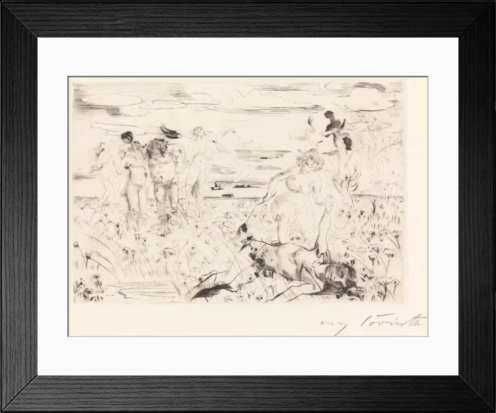Framed Print : Bacchanal, 1914. Creator: Lovis Corinth Framed Print : Bacchanal, 1914. Creator: Lovis Corinth