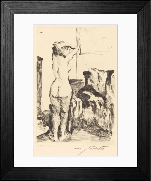 Framed Print : Modellstudie (Study of a Model), 1916. Creator: Lovis Corinth Framed Print : Modellstudie (Study of a Model), 1916. Creator: Lovis Corinth