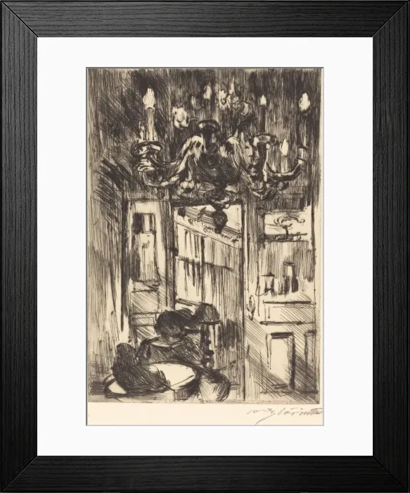 Framed Print : Unter dem Kronleuchter (Under the Chandelier), 1916. Creator: Lovis Corinth Framed Print : Unter dem Kronleuchter (Under the Chandelier), 1916. Creator: Lovis Corinth