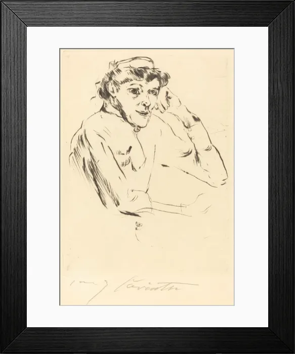Framed Print : Pflegerin (Nurse), 1914. Creator: Lovis Corinth Framed Print : Pflegerin (Nurse), 1914. Creator: Lovis Corinth