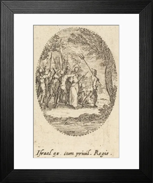 Framed Print : Christ Carrying the Cross, c. 1631. Creator: Jacques Callot Framed Print : Christ Carrying the Cross, c. 1631. Creator: Jacques Callot