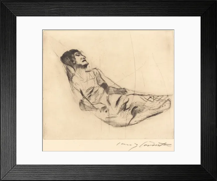 Framed Print : In der hangematte II (In the Hammock II), 1920. Creator: Lovis Corinth Framed Print : In der hangematte II (In the Hammock II), 1920. Creator: Lovis Corinth