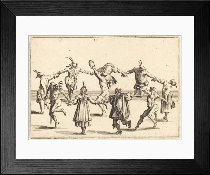 Framed Print : The Dance, c. 1622. Creator: Jacques Callot Framed Print : The Dance, c. 1622. Creator: Jacques Callot
