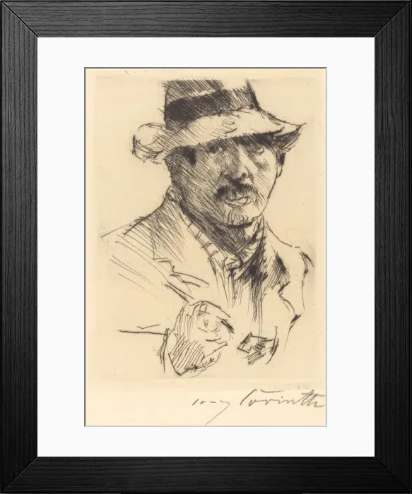 Framed Print : Selbstbildnis (Self-Portrait), 1920. Creator: Lovis Corinth Framed Print : Selbstbildnis (Self-Portrait), 1920. Creator: Lovis Corinth
