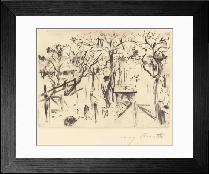 Framed Print : Obstgarten im Herbst (Fruit Garden in Autumn), 1912. Creator: Lovis Corinth Framed Print : Obstgarten im Herbst (Fruit Garden in Autumn), 1912. Creator: Lovis Corinth