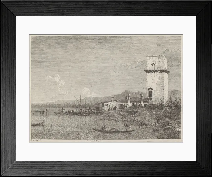 Framed Print : La Torre di Malghera, c. 1735  /  1746. Creator: Canaletto