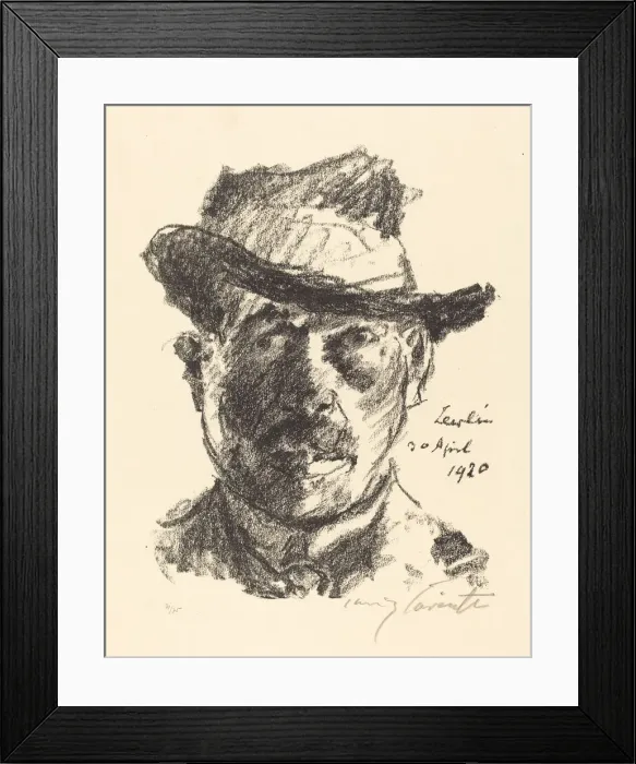 Framed Print : Selbstbildnis (Self-Portrait), 1920. Creator: Lovis Corinth Framed Print : Selbstbildnis (Self-Portrait), 1920. Creator: Lovis Corinth