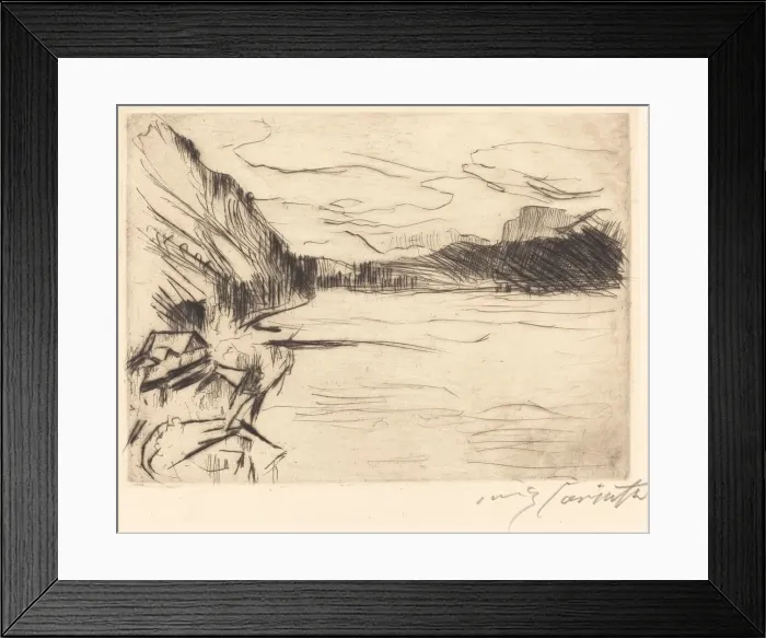 Framed Print : Am Walchensee (On Walchen Lake), 1923. Creator: Lovis Corinth Framed Print : Am Walchensee (On Walchen Lake), 1923. Creator: Lovis Corinth