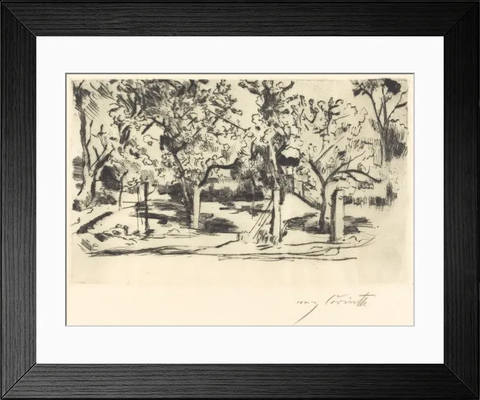 Framed Print : Obstgarten (Orchard), 1918. Creator: Lovis Corinth Framed Print : Obstgarten (Orchard), 1918. Creator: Lovis Corinth
