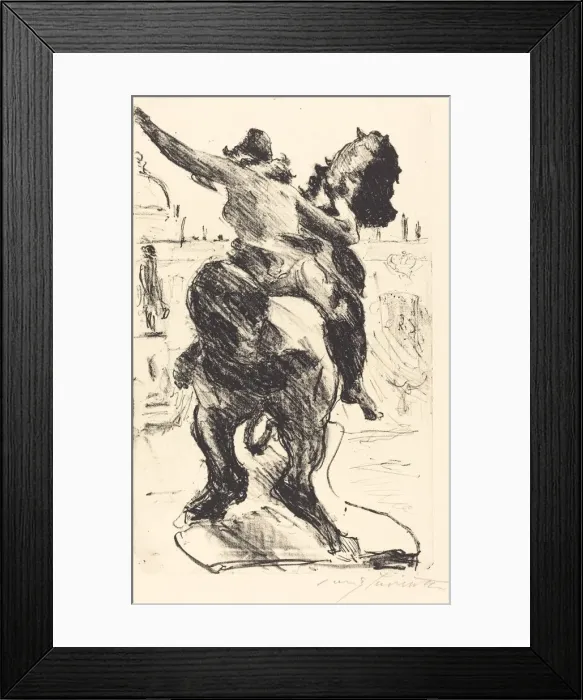 Framed Print : Amazonenstatue auf der Freitreppe des Alten Museums (Statue of an Amazon... 1916 Framed Print : Amazonenstatue auf der Freitreppe des Alten Museums (Statue of an Amazon... 1916