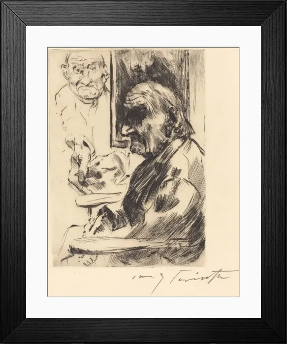 Framed Print : Alter Mann (Old Man), 1916. Creator: Lovis Corinth Framed Print : Alter Mann (Old Man), 1916. Creator: Lovis Corinth