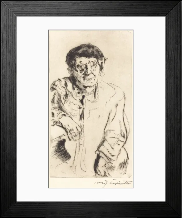Framed Print : Schwiegermutter (Mother-in-Law), 1916. Creator: Lovis Corinth Framed Print : Schwiegermutter (Mother-in-Law), 1916. Creator: Lovis Corinth