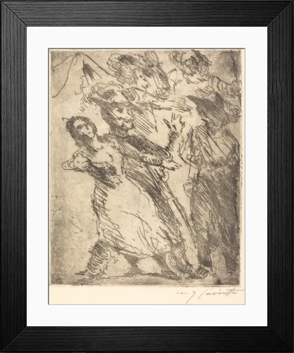 Framed Print : Kavaliere mit einer frau (Cavaliers with a Woman), c. 1923. Creator: Lovis Corinth Framed Print : Kavaliere mit einer frau (Cavaliers with a Woman), c. 1923. Creator: Lovis Corinth