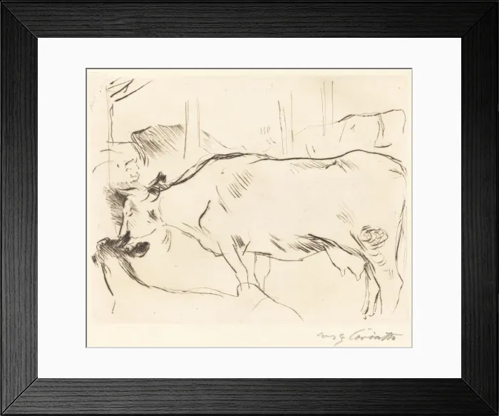Framed Print : Kuhstall II (Cow Barn II), 1914. Creator: Lovis Corinth Framed Print : Kuhstall II (Cow Barn II), 1914. Creator: Lovis Corinth