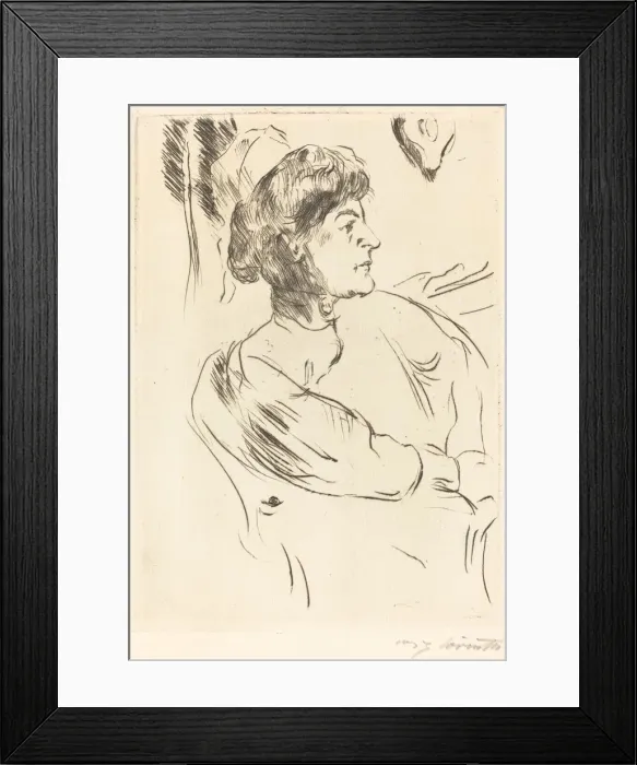 Framed Print : Krankenschwester (Nurse), 1914. Creator: Lovis Corinth Framed Print : Krankenschwester (Nurse), 1914. Creator: Lovis Corinth
