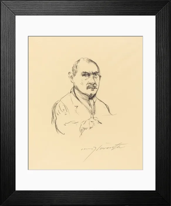 Framed Print : Selbstbildnis (Self-Portrait), 1914. Creator: Lovis Corinth Framed Print : Selbstbildnis (Self-Portrait), 1914. Creator: Lovis Corinth