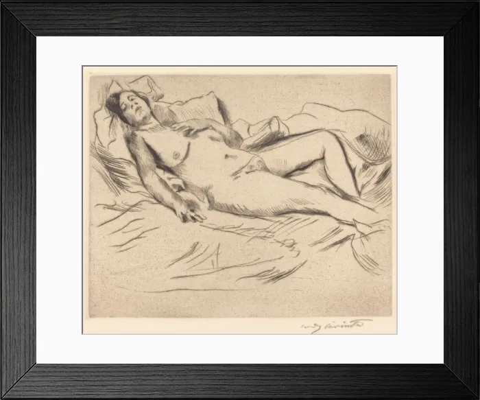 Framed Print : Schlafende (Sleeping Woman), 1912. Creator: Lovis Corinth Framed Print : Schlafende (Sleeping Woman), 1912. Creator: Lovis Corinth