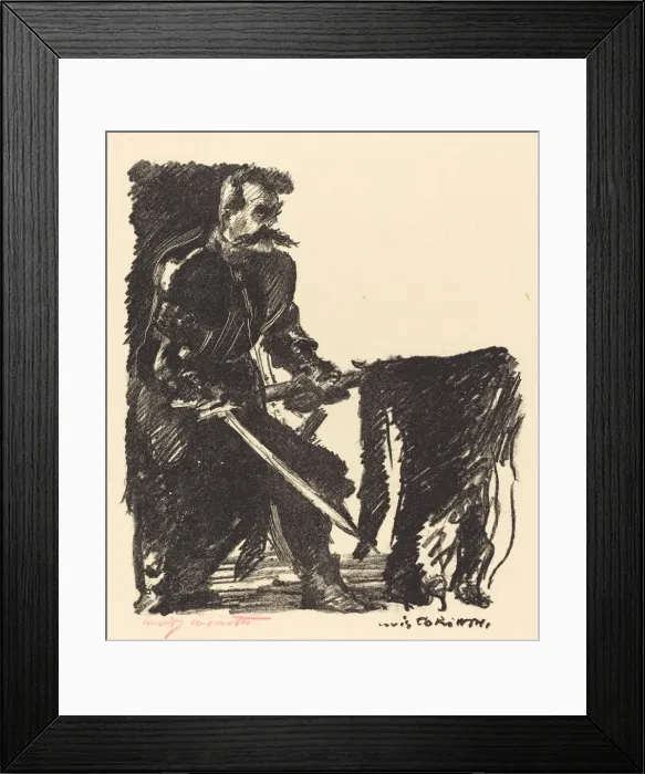 Framed Print : Bannertrager (Standard Bearer), 1915. Creator: Lovis Corinth Framed Print : Bannertrager (Standard Bearer), 1915. Creator: Lovis Corinth