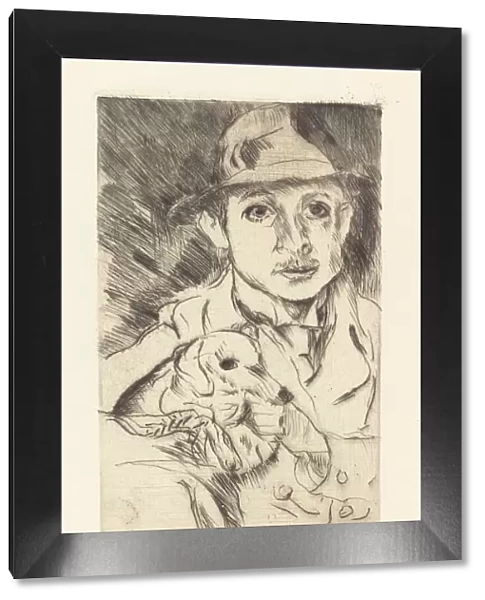 Knabe mit Hund (Boy with Dog), 1915. Creator: Lovis Corinth