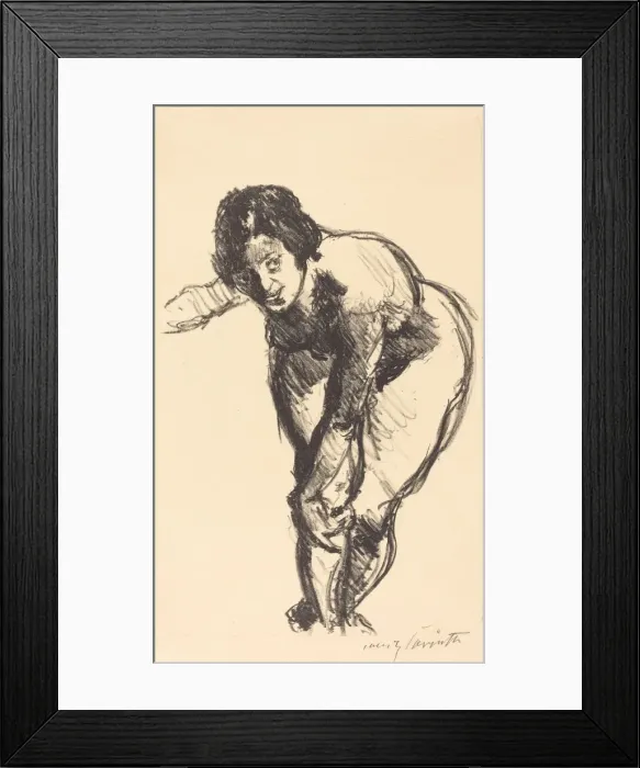 Framed Print : Gebeugter Akt (Nude Bending Forward), 1916. Creator: Lovis Corinth Framed Print : Gebeugter Akt (Nude Bending Forward), 1916. Creator: Lovis Corinth
