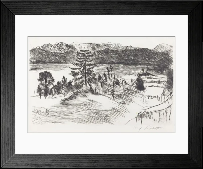 Framed Print : Grosse Walchenseelandschaft (Large Walchensee Landscape), 1923. Creator: Lovis Corinth Framed Print : Grosse Walchenseelandschaft (Large Walchensee Landscape), 1923. Creator: Lovis Corinth