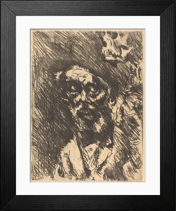 Framed Print : Tod und Greis (Death and the Old Man), 1921 (published 1922). Creator: Lovis Corinth Framed Print : Tod und Greis (Death and the Old Man), 1921 (published 1922). Creator: Lovis Corinth