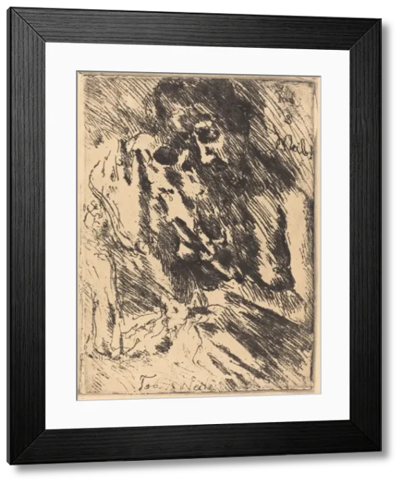 Framed Print : Tod und Weib (Death and the Woman), 1921 (published 1922). Creator: Lovis Corinth Framed Print : Tod und Weib (Death and the Woman), 1921 (published 1922). Creator: Lovis Corinth