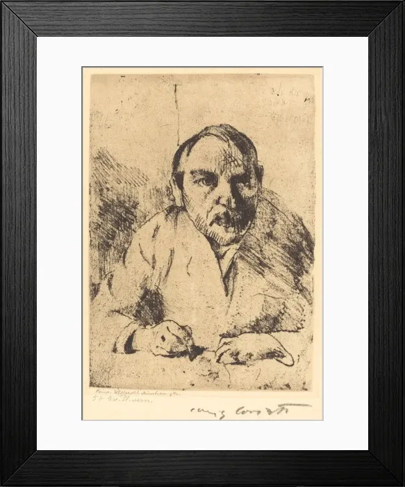 Framed Print : Selbstbildnis (Self-Portrait), 1912. Creator: Lovis Corinth Framed Print : Selbstbildnis (Self-Portrait), 1912. Creator: Lovis Corinth