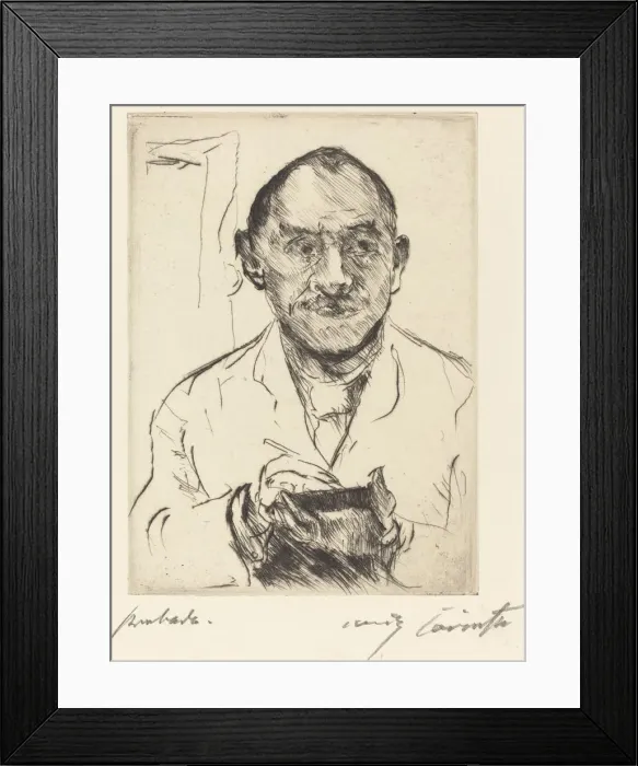 Framed Print : Selbstbildnis (Self-Portrait), 1915. Creator: Lovis Corinth Framed Print : Selbstbildnis (Self-Portrait), 1915. Creator: Lovis Corinth