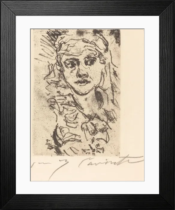 Framed Print : Henny Porten, 1923. Creator: Lovis Corinth Framed Print : Henny Porten, 1923. Creator: Lovis Corinth