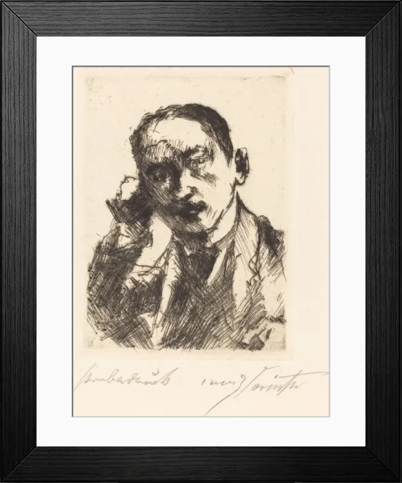 Framed Print : Bildnis K. S. (Portrait of K. S. ), 1920. Creator: Lovis Corinth Framed Print : Bildnis K. S. (Portrait of K. S. ), 1920. Creator: Lovis Corinth