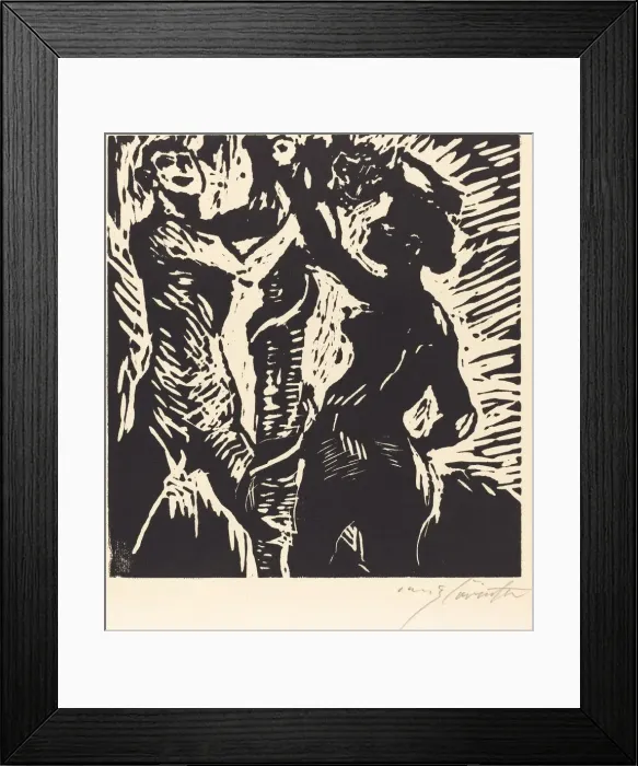 Framed Print : Der Sündenfall (Adam and Eve), 1919. Creator: Lovis Corinth Framed Print : Der Sündenfall (Adam and Eve), 1919. Creator: Lovis Corinth