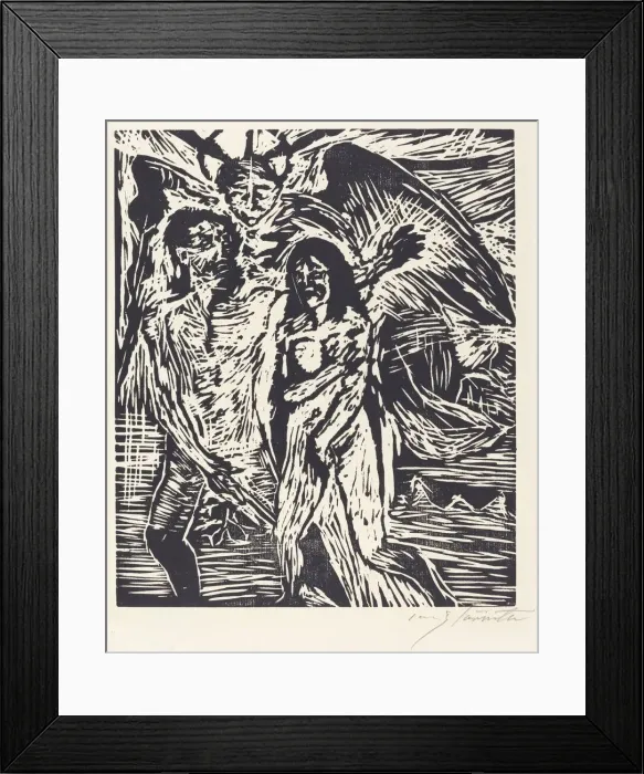 Framed Print : Austreibung aus dem Paradies (The Expulsion from Paradise), 1919. Creator: Lovis Corinth Framed Print : Austreibung aus dem Paradies (The Expulsion from Paradise), 1919. Creator: Lovis Corinth