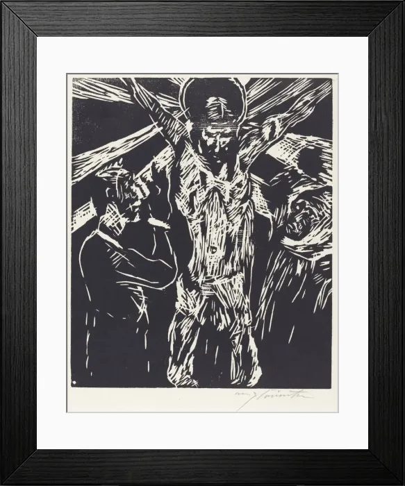 Framed Print : Christus am Kreuz (The Crucifixion), 1919. Creator: Lovis Corinth Framed Print : Christus am Kreuz (The Crucifixion), 1919. Creator: Lovis Corinth