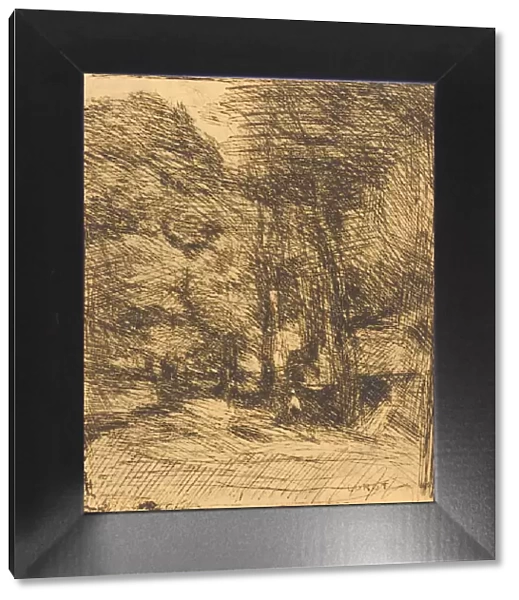 Souvenir of Bas-Breau (Souvenir du Bas-Breau), 1858. Creator: Jean-Baptiste-Camille Corot