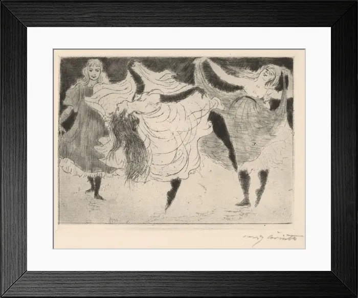 Framed Print : Tanzerinnen (Dancers), 1895. Creator: Lovis Corinth Framed Print : Tanzerinnen (Dancers), 1895. Creator: Lovis Corinth