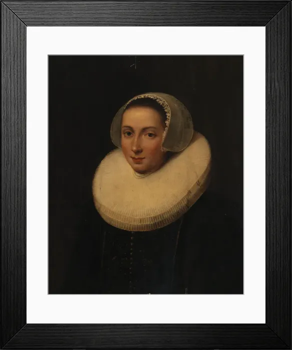 Framed Print : Portrait of a Lady, early 17th century? Creator: Paulus Moreelse Framed Print : Portrait of a Lady, early 17th century? Creator: Paulus Moreelse