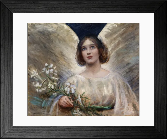 Framed Print : Easter Lilies, late 19th-early 20th century. Creator: Alice Pike Barney Framed Print : Easter Lilies, late 19th-early 20th century. Creator: Alice Pike Barney
