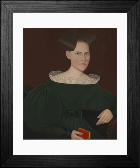 Framed Print : Portrait of Helen (Lena) Ten Broeck, 1834. Creator: Ammi Phillips Framed Print : Portrait of Helen (Lena) Ten Broeck, 1834. Creator: Ammi Phillips