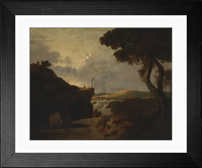 Framed Print : White Monk, 18th century. Creator: Richard Wilson Framed Print : White Monk, 18th century. Creator: Richard Wilson