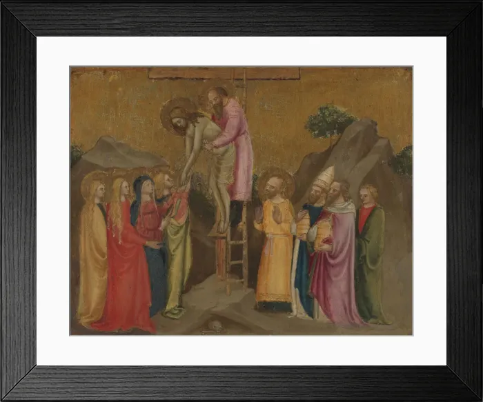 Framed Print : Descent from the Cross, 14th century. Creator: Stefano d Antonio di Vanni Framed Print : Descent from the Cross, 14th century. Creator: Stefano d Antonio di Vanni