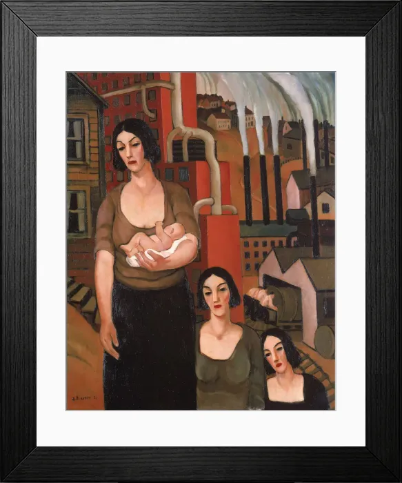 Framed Print : Industry, 1934. Creator: Arthur Durston Framed Print : Industry, 1934. Creator: Arthur Durston