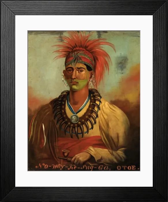 Framed Print : No-way-ke-sug-ga, (ca. 1840?). Creator: Alexander Davis Cooper Framed Print : No-way-ke-sug-ga, (ca. 1840?). Creator: Alexander Davis Cooper