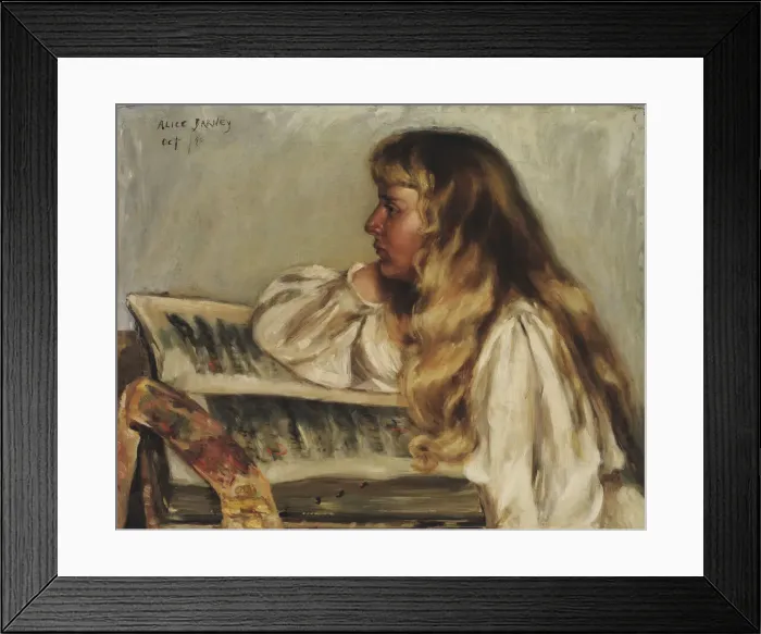 Framed Print : Natalie and Missal, 1890. Creator: Alice Pike Barney Framed Print : Natalie and Missal, 1890. Creator: Alice Pike Barney