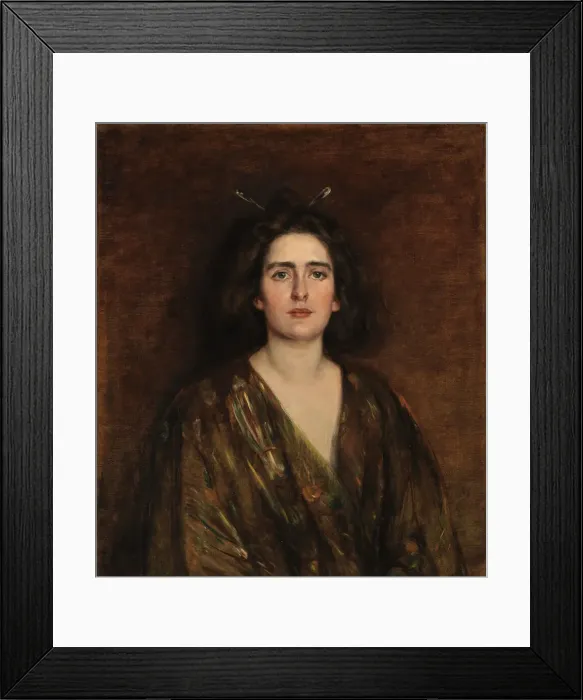 Framed Print : Laura at Sixteen, 1896. Creator: Alice Pike Barney Framed Print : Laura at Sixteen, 1896. Creator: Alice Pike Barney